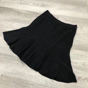 GAP Size 4 Black Skirt Silk Fully Lined Fall Skirt